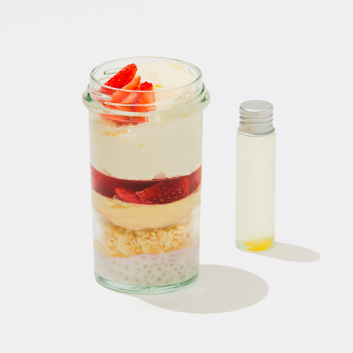 スライドショーほろ酔いパフェボックス チェリーパイ&ミルクストロベリーの画像を開く